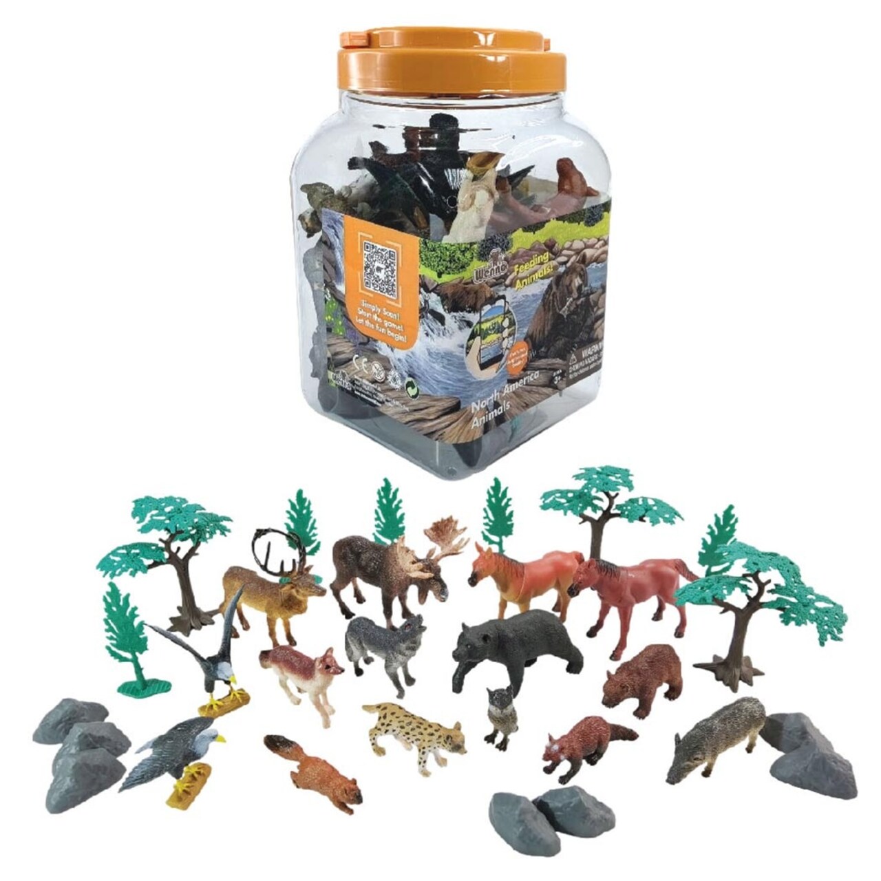 Wenno Play Set 30 Pkg North America Animals Michaels